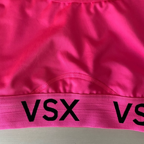 Victoria’s secret hot pink logo racer back sports bra - Picture 5 of 6